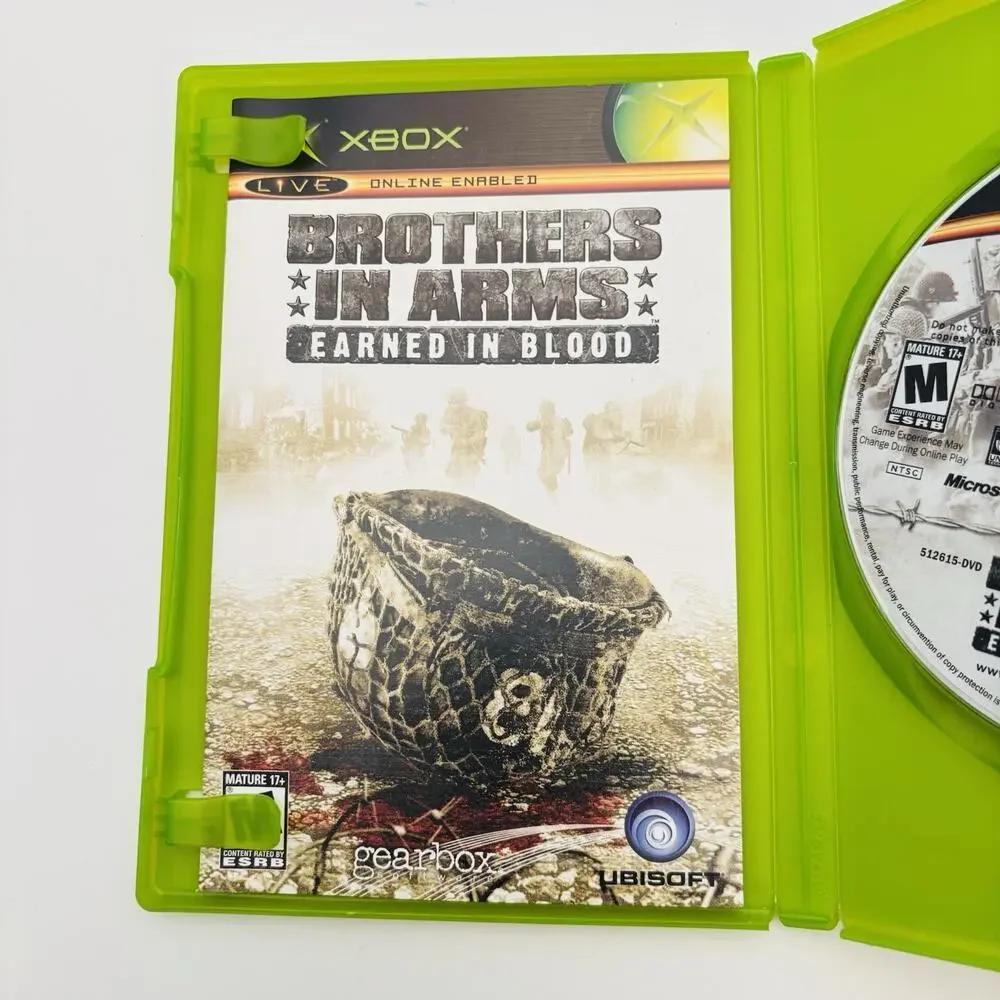 Brothers in Arms: Earned in Blood (Original Xbox) CIB COMPLETE & TESTED VG Cond